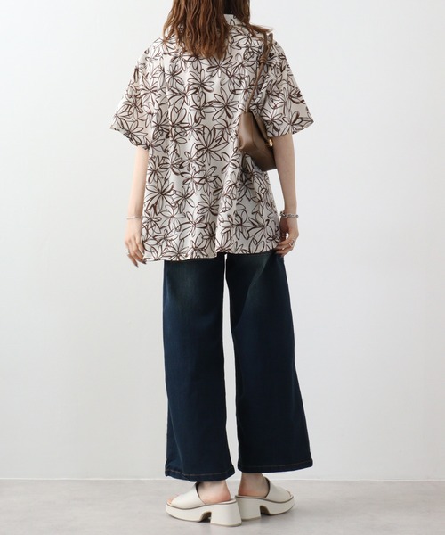 【セール】atONE デニム＆ツイルワイドベイカーパンツ（デニムパンツ）｜atONE（アットワン）