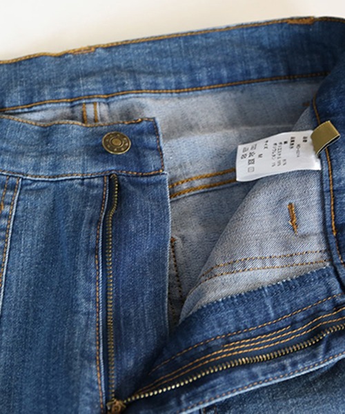 【セール】atONE デニム＆ツイルワイドベイカーパンツ（デニムパンツ）｜atONE（アットワン）