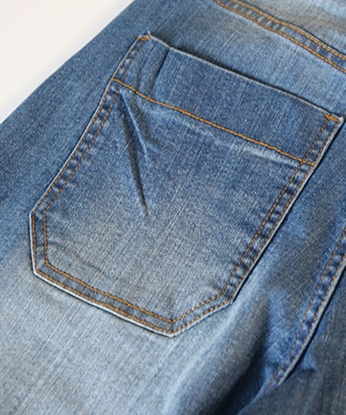 【セール】atONE デニム＆ツイルワイドベイカーパンツ（デニムパンツ）｜atONE（アットワン）