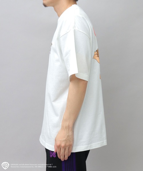 A.M.S.（エーエムエス）の「GREMRINS グレムリン ギズモ刺繍 バックプリント ビッグTシャツ（Tシャツ/カットソー・メンズ・ホワイト/ブラック・M/L）」の12枚目の写真