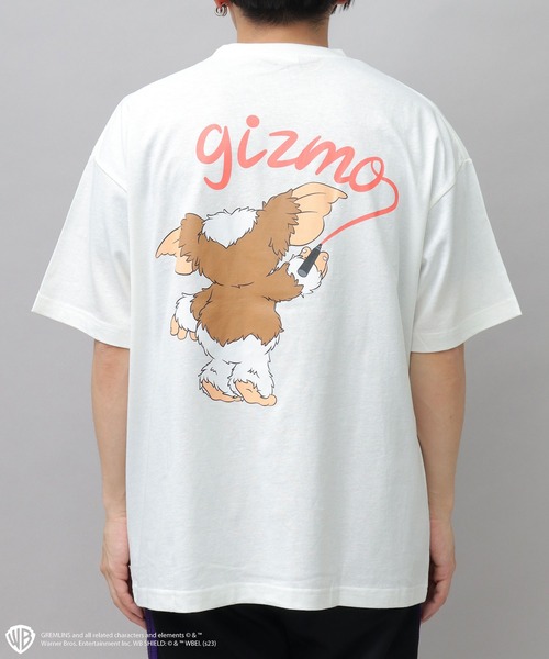 A.M.S.（エーエムエス）の「GREMRINS グレムリン ギズモ刺繍 バックプリント ビッグTシャツ（Tシャツ/カットソー・メンズ・ホワイト/ブラック・M/L）」の10枚目の写真