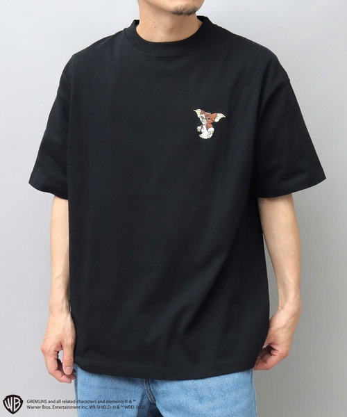 A.M.S.（エーエムエス）の「GREMRINS グレムリン ギズモ刺繍 バックプリント ビッグTシャツ（Tシャツ/カットソー・メンズ・ホワイト/ブラック・M/L）」の3枚目の写真