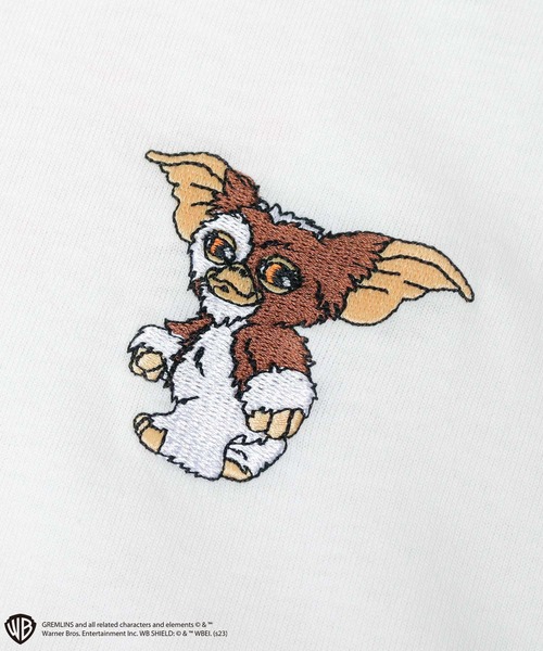 A.M.S.（エーエムエス）の「GREMRINS グレムリン ギズモ刺繍 バックプリント ビッグTシャツ（Tシャツ/カットソー・メンズ・ホワイト/ブラック・M/L）」の9枚目の写真