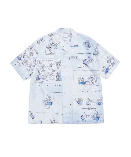PORTER CLASSIC(ポータークラシック)の「【PORTER CLASSIC / ポータークラシック】DISNEY ALOHA BLOUSE(シャツ/ブラウス・メンズ・ブルー・M/L/XL)」の1枚目の写真