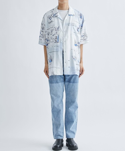 PORTER CLASSIC(ポータークラシック)の「【PORTER CLASSIC / ポータークラシック】DISNEY ALOHA BLOUSE(シャツ/ブラウス・メンズ・ブルー・M/L/XL)」の2枚目の写真