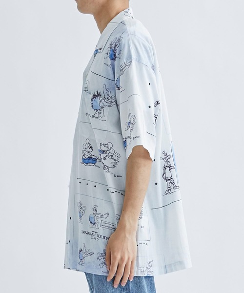 PORTER CLASSIC(ポータークラシック)の「【PORTER CLASSIC / ポータークラシック】DISNEY ALOHA BLOUSE(シャツ/ブラウス・メンズ・ブルー・M/L/XL)」の4枚目の写真