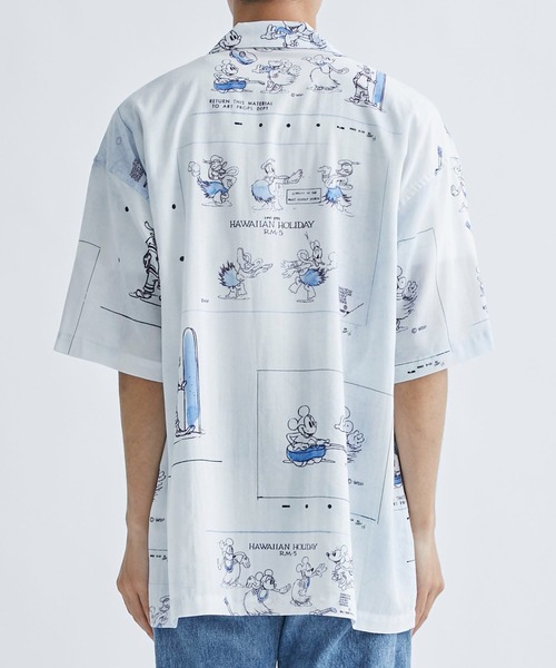 PORTER CLASSIC(ポータークラシック)の「【PORTER CLASSIC / ポータークラシック】DISNEY ALOHA BLOUSE(シャツ/ブラウス・メンズ・ブルー・M/L/XL)」の5枚目の写真