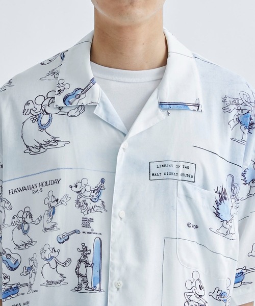 PORTER CLASSIC(ポータークラシック)の「【PORTER CLASSIC / ポータークラシック】DISNEY ALOHA BLOUSE(シャツ/ブラウス・メンズ・ブルー・M/L/XL)」の6枚目の写真