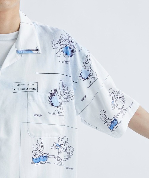 PORTER CLASSIC(ポータークラシック)の「【PORTER CLASSIC / ポータークラシック】DISNEY ALOHA BLOUSE(シャツ/ブラウス・メンズ・ブルー・M/L/XL)」の7枚目の写真