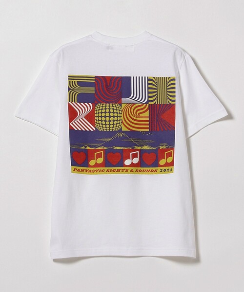Ray BEAMS（レイビームス）の「＜WOMEN＞FUJI ROCK FESTIVAL'23 × BEAMS / ERIC ELMS Fantastic Sights & Sounds Tシャツ（Tシャツ/カットソー・レディース・ホワイト・S）」の14枚目の写真