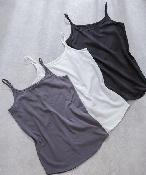 URBAN RESEARCH（アーバンリサーチ）の「『UR TECH』キャミソール（キャミソール・レディース・ホワイト/ブラック/チャコールグレー・SMALL/MEDIUM）」の9枚目の写真