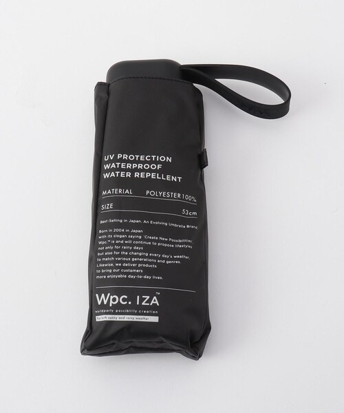 one'sterrace(ワンズテラス)の「【晴雨兼用/UV】Wpc. IZA compact 折傘(折りたたみ傘・レディース・ブラック/ホワイト系・99)」の7枚目の写真