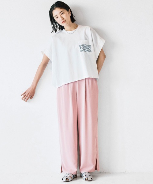 avecmoi（アヴェクモワ）の「【佐藤かなさんプロデュース】 アヴェクモワ　リラックスパンツ〈ピンク〉（その他パンツ・レディース・ピンク・MEDIUM/LARGE/X-LARGE/SMALL）」の9枚目の写真