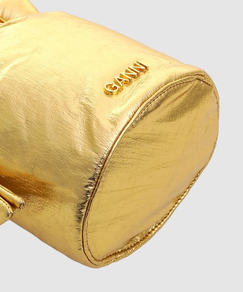 GANNI(ガニー)の「Occasion Top Handle Bag(ハンドバッグ・レディース・ゴールド・ONE SIZE)」の4枚目の写真