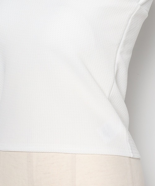 Bonjour Sagan（ボンジュールサガン）の「カップ付きホルターネックビスチェ（チューブトップ・レディース・ネイビー/オフホワイト/ブラック・FREE）」の6枚目の写真