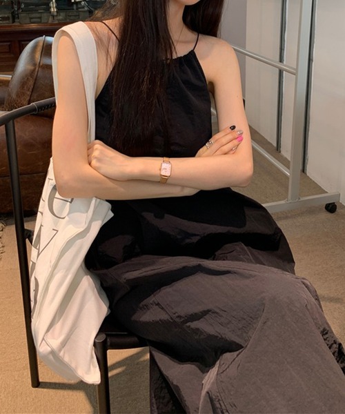 LYEON(リヨン)の「ドロストミリタリーキャミワンピース(ワンピース・レディース・グレー/ブラック・FREE)」の20枚目の写真