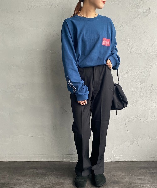 Manhattan Portage（マンハッタンポーテージ）の「[MANHATTAN PORTAGE/マンハッタンポーテージ] 別注 バックプリント ロングスリーブTシャツ（Tシャツ/カットソー・レディース・ブルー/ホワイト/ブラック・S/M/L/XL）」の8枚目の写真