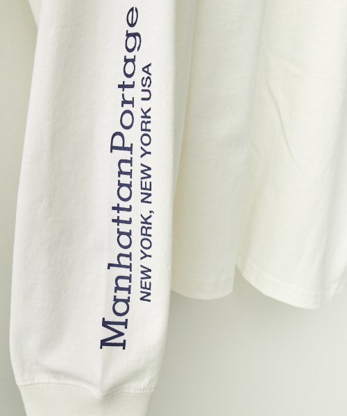 Manhattan Portage（マンハッタンポーテージ）の「[MANHATTAN PORTAGE/マンハッタンポーテージ] 別注 バックプリント ロングスリーブTシャツ（Tシャツ/カットソー・レディース・ブルー/ホワイト/ブラック・S/M/L/XL）」の15枚目の写真