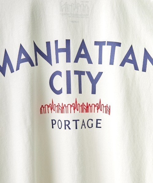 Manhattan Portage（マンハッタンポーテージ）の「[MANHATTAN PORTAGE/マンハッタンポーテージ] 別注 バックプリント ロングスリーブTシャツ（Tシャツ/カットソー・レディース・ブルー/ホワイト/ブラック・S/M/L/XL）」の11枚目の写真