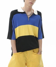 ビッグシルエットポロカラーハーフジップTシャツWO23S4TP10【WB ORIGINALS】