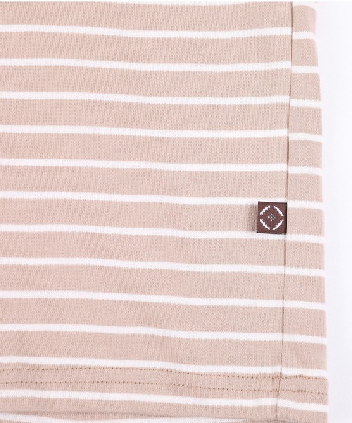 S'more(スモア)の「BORDER POCKET S/S T SHIRTS (SS)(Tシャツ/カットソー・レディース・ホワイト/ベージュ/ブラウン・SMALL/LARGE/X-LARGE/MEDIUM)」の12枚目の写真