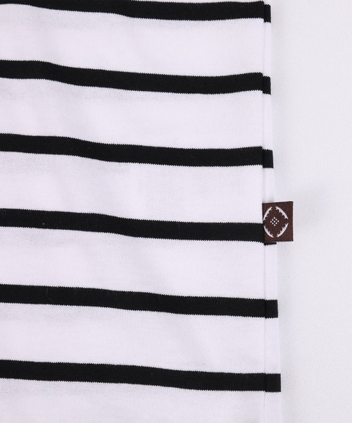 S'more(スモア)の「BORDER POCKET S/S T SHIRTS (SS)(Tシャツ/カットソー・レディース・ホワイト/ベージュ/ブラウン・SMALL/LARGE/X-LARGE/MEDIUM)」の18枚目の写真