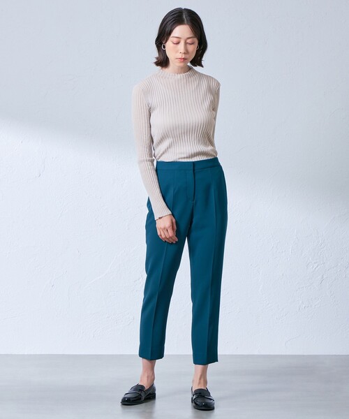 CAST:（キャストコロン）の「【着回し抜群】シアーニットタートル（ニット/セーター・レディース・ブラック/グレー/ホワイト・M）」の7枚目の写真