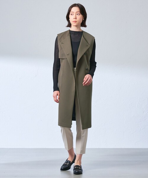 CAST:（キャストコロン）の「【着回し抜群】シアーニットタートル（ニット/セーター・レディース・ブラック/グレー/ホワイト・M）」の9枚目の写真