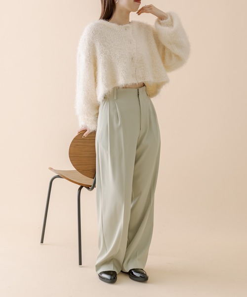 mline（エムライン）の「【4色展開】[mline]スノーシャギーカーディガン（カーディガン/ボレロ・レディース・ブルー/アイボリー/グレー/ブラック・FREE）」の16枚目の写真