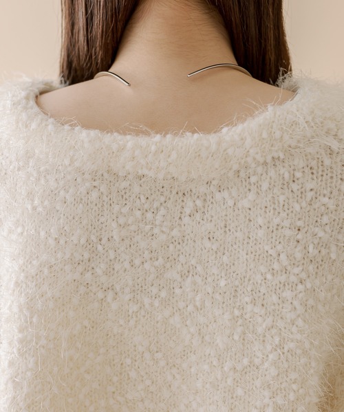 mline（エムライン）の「【4色展開】[mline]スノーシャギーカーディガン（カーディガン/ボレロ・レディース・ブルー/アイボリー/グレー/ブラック・FREE）」の20枚目の写真