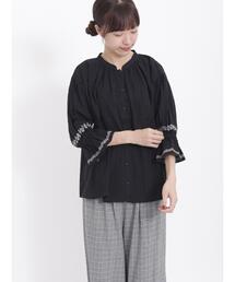 Samansa Mos2 | ドビー刺繍ブラウス(シャツ/ブラウス)
