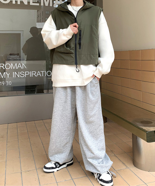 neos(ネオス)の「【neos -addictive design-】ルーズシルエット ショート丈 マウンテン パーカー ベスト(ベスト・メンズ・ブラック/カーキ・LARGE/MEDIUM/X-LARGE)」の7枚目の写真