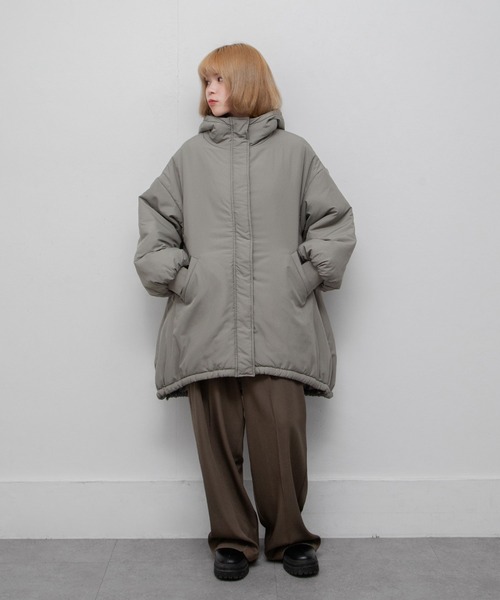 ミドル丈中綿モンスターパーカー（ダウンジャケット/コート