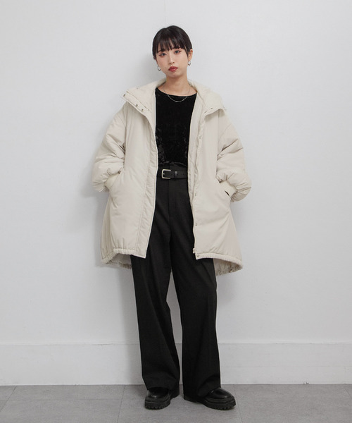 ミドル丈中綿モンスターパーカー（ダウンジャケット/コート