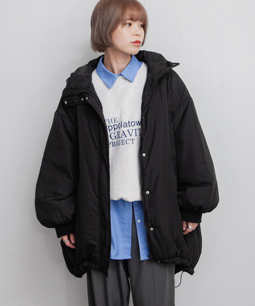 ミドル丈中綿モンスターパーカー（ダウンジャケット/コート