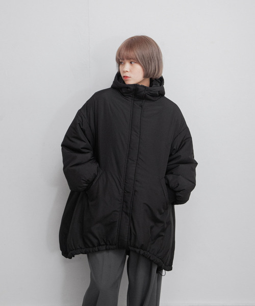 ミドル丈中綿モンスターパーカー（ダウンジャケット/コート