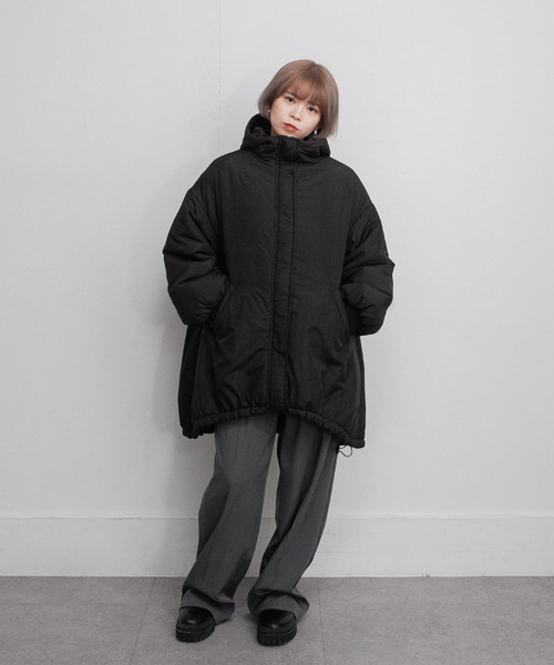 ミドル丈中綿モンスターパーカー（ダウンジャケット/コート