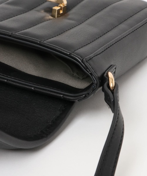 URBAN RESEARCH ROSSO WOMEN(アーバンリサーチ ロッソ)の「キルティングコンパクトポシェット(ショルダーバッグ・レディース・ブラック/グレー系その他・-)」の11枚目の写真