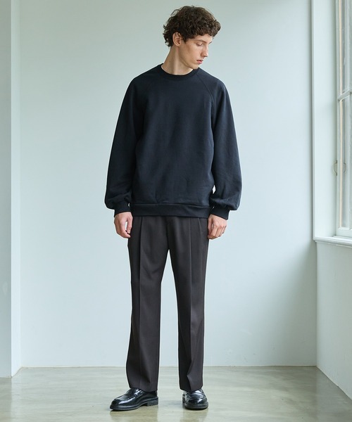 PUBLIC TOKYO（パブリックトウキョウ）の「AQUA WOOLカルゼタックスラックス（スラックス・メンズ・ブラック/ダークブラウン/ダークグリーン・1/2/3）」の15枚目の写真