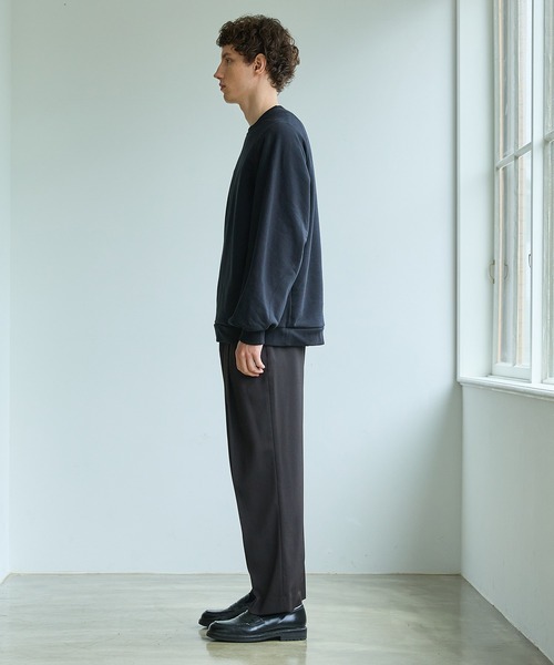PUBLIC TOKYO（パブリックトウキョウ）の「AQUA WOOLカルゼタックスラックス（スラックス・メンズ・ブラック/ダークブラウン/ダークグリーン・1/2/3）」の13枚目の写真