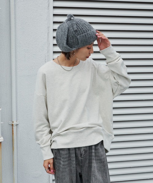 Auntie Rosa Holiday（アンティローザホリデー）の「フライトニットキャップ（ニットキャップ/ビーニー・レディース・ブラック/グレー・FREE）」の19枚目の写真