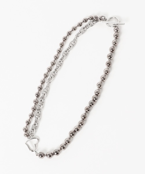 PAGEBOY(ページボーイ)の「ハートボールチェーンネックレス(ネックレス・レディース・ブラック系その他・FREE)」の7枚目の写真