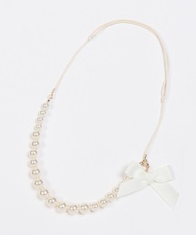 petit main | リボンパールネックレス(ネックレス)