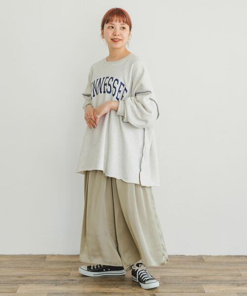 ITEMS URBANRESEARCH（アイテムズ アーバンリサーチ）の「サテンイージーガウチョパンツ（その他パンツ・レディース・ブラック系その他/ベージュ/ブラウン・FREE）」の6枚目の写真