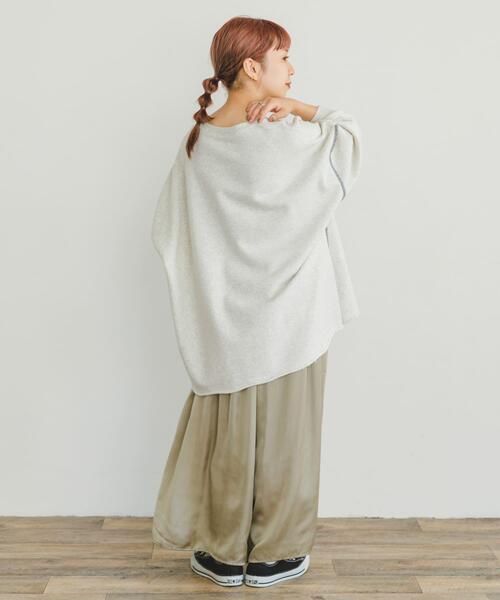 ITEMS URBANRESEARCH（アイテムズ アーバンリサーチ）の「サテンイージーガウチョパンツ（その他パンツ・レディース・ブラック系その他/ベージュ/ブラウン・FREE）」の8枚目の写真