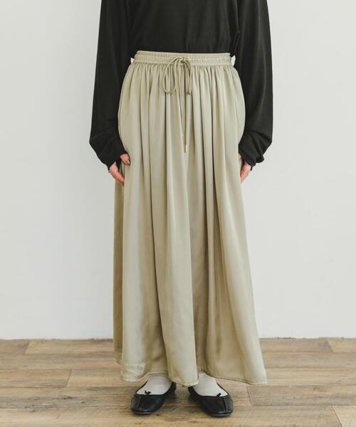 セール】サテンイージーガウチョパンツ（その他パンツ）｜ITEMS
