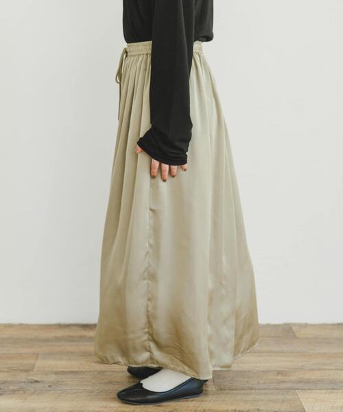 セール】サテンイージーガウチョパンツ（その他パンツ）｜ITEMS
