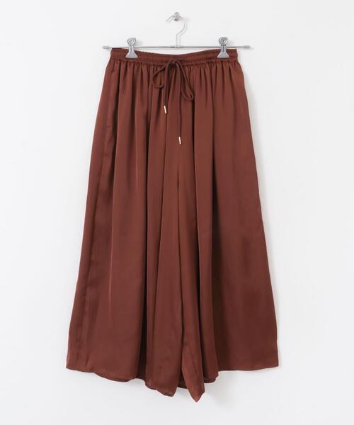ITEMS URBANRESEARCH（アイテムズ アーバンリサーチ）の「サテンイージーガウチョパンツ（その他パンツ・レディース・ブラック系その他/ベージュ/ブラウン・FREE）」の18枚目の写真