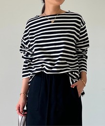 un dix cors | ボーダーカットソー(Tシャツ/カットソー)