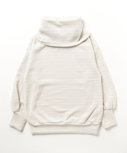 ROBES&CONFECTIONS（ローブスコンフェクションズ）の「Robes & Confections/ローブス&コンフェクションズ/ストライプコードジャージーカットソー（Tシャツ/カットソー・レディース・アイボリー/ブラック・1/3）」の4枚目の写真